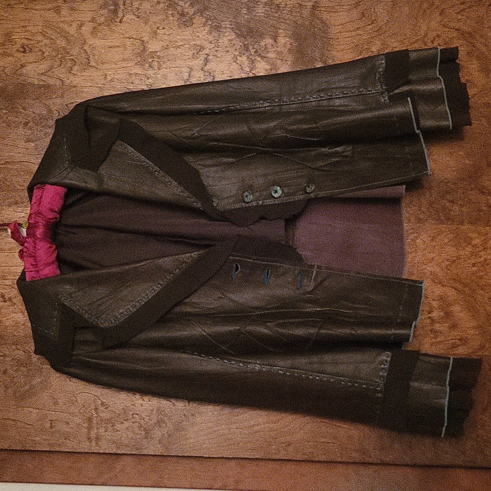 Gorgeous Unique Butter Soft Lamb Leather Jacket M - Picture 2 of 9